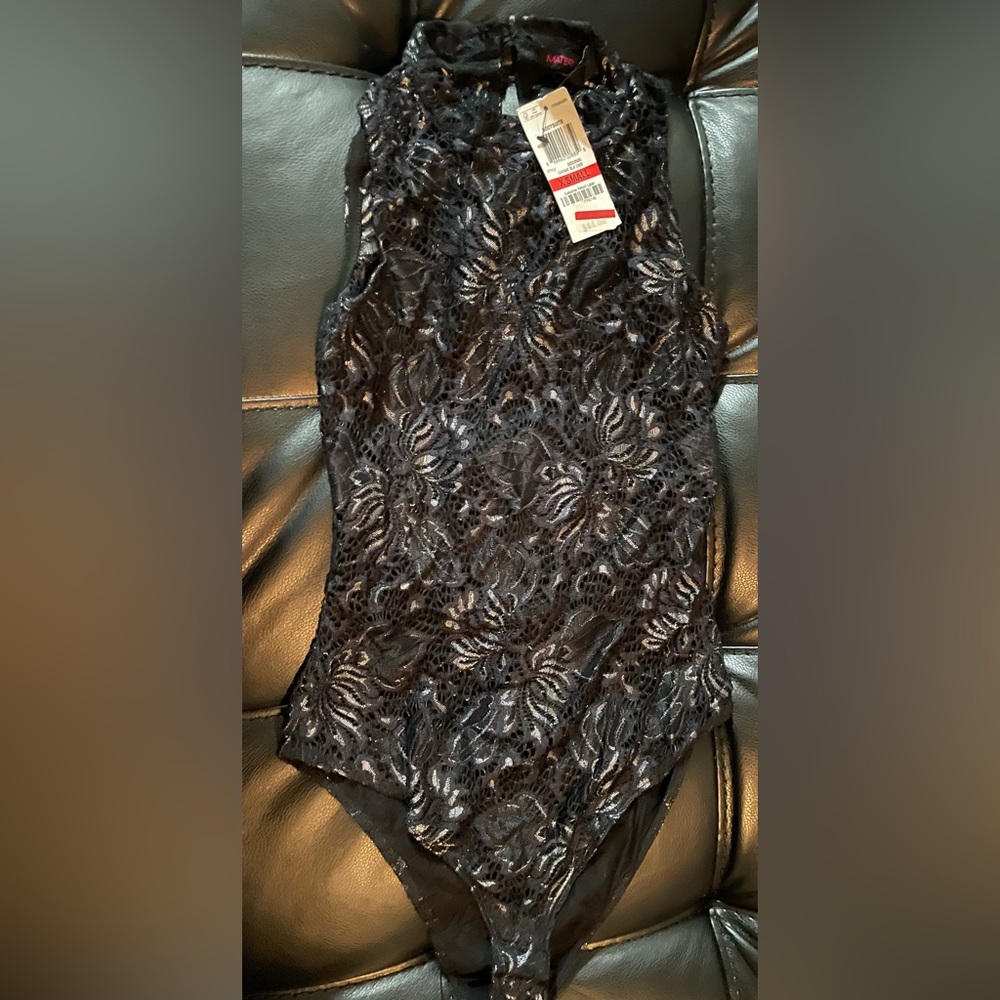Body Suit Black Floral